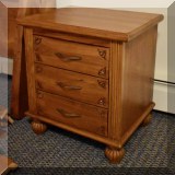 F55. Pair of matching nightstands. 22”h x 20”w x 15”d 